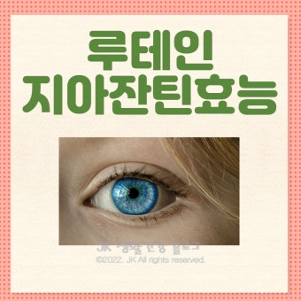 루테인지아잔틴효능