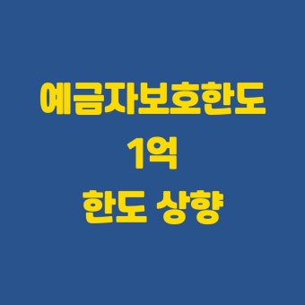 예금자보호한도